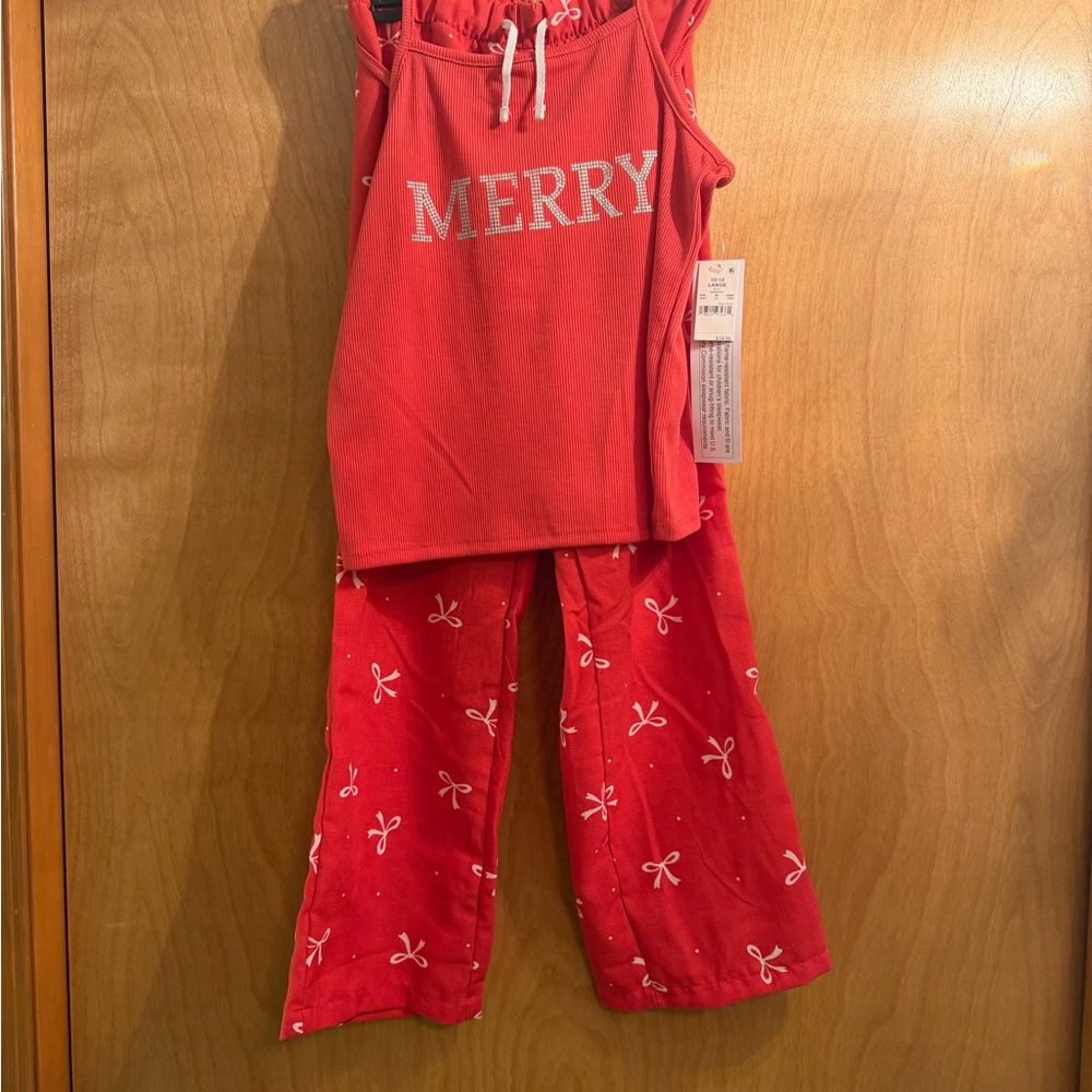Target Red Kids Pajama Set